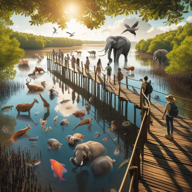 ความรู้รอบตัว เรื่อง การท่องเที่ยวเชิงนิเวศ สัตว์ในระบบนิเวศป่าชายเลน สวนพฤกษศาสตร์